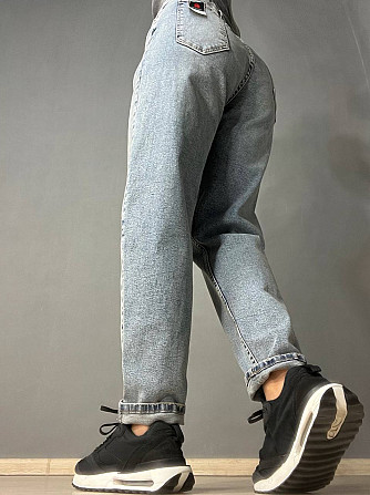 Джинси жіночі SESSANTA 16483 МОМ jeans relax стрейчеві комфорт великі розміри блакитні, блакитний, З Одеса - фото 3