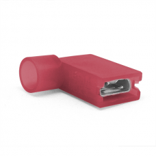 Наконечник кабельний кутовий ножовий (гніздо) повністю в ізоляції 0.8х6.35мм, січ. пров. 0.5-1.5мм2, Полтава - фото 1