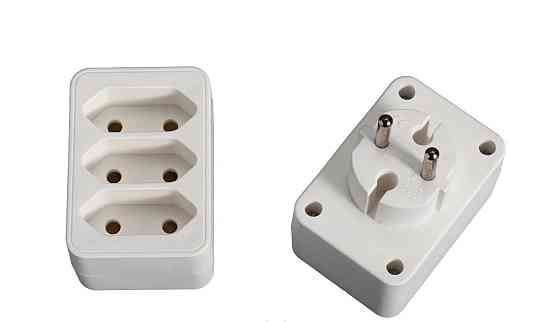 Трійник прямий YW-7376 16А (під плоску вилку) Харків