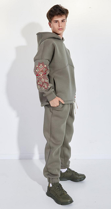 Теплий костюм з українською вишивкою (164 см) Київ - фото 3