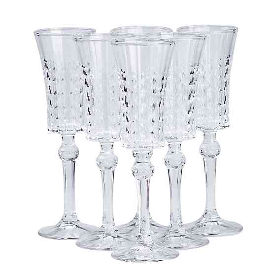 TS Kitchen Набір келихів для шампанського 6 шт по 150 мл прозорий Київ