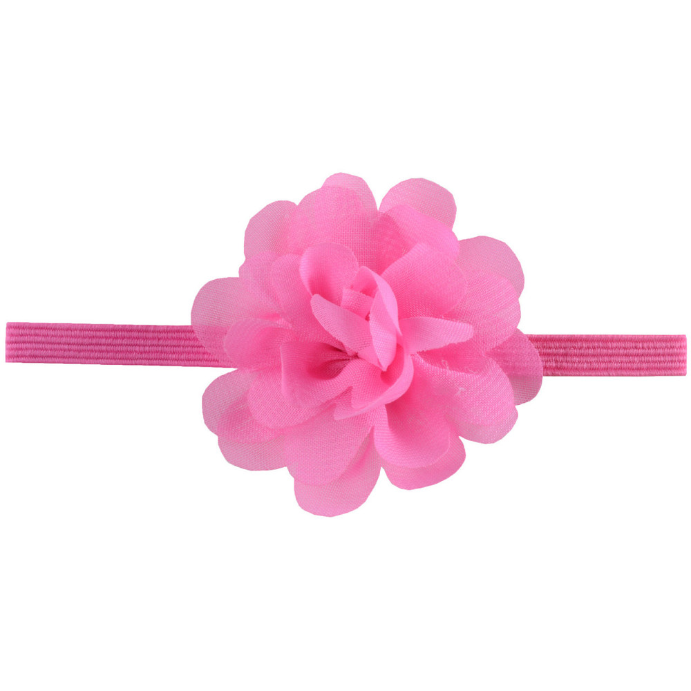 Детская повязка с шифоновым цветком one size розовый Киев - изображение 1