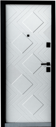 Дверь входная Артиз Элит Комби 13 Кварциыт / белая шагрень 860х2040 мм Киев