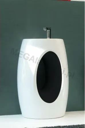 Раковина  Art Ceram Hall czarno biała 60x40 HLL00101;50 Київ