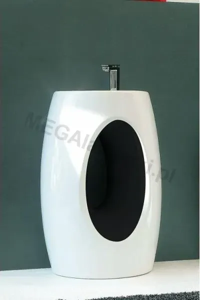 Раковина  Art Ceram Hall czarno biała 60x40 HLL00101;50 Киев - изображение 1