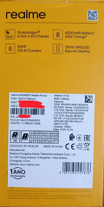 Realme 14 "5G"  8/256 з NFC +Зарядка 45Вт +Чохол +Захисна плівка. Харків - фото 6