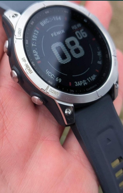Смарт -Часы Garmin Fenix 7 Silver.Карты, Украинский язык, NFC Киев - изображение 8