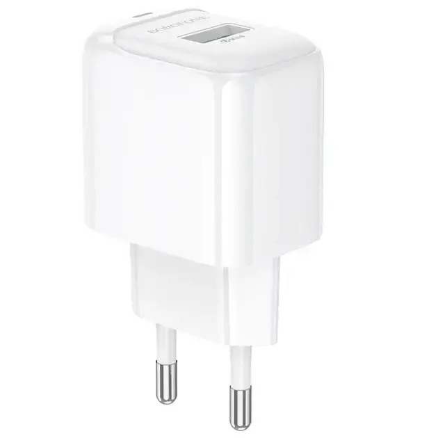 Зарядний пристрій 220В QC3.0 Borofone Potential BAS42A  для портативної техніки, швидка зарядка Одеса - фото 3