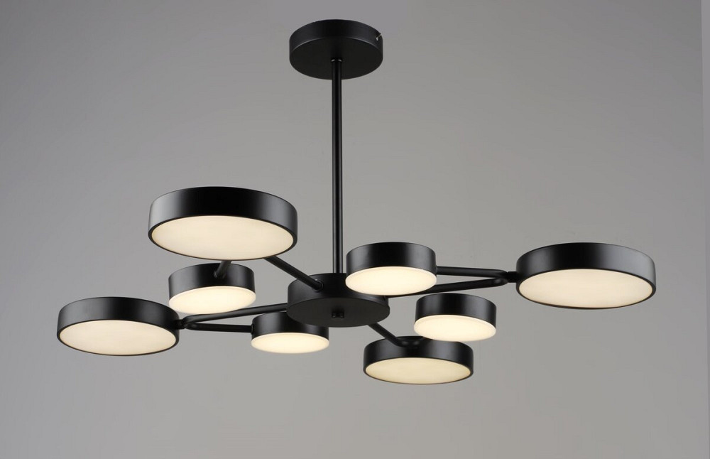 Люстра підвісна світлодіодна VALESO B YH1354/4+4 BK 84W Коломыя - изображение 1