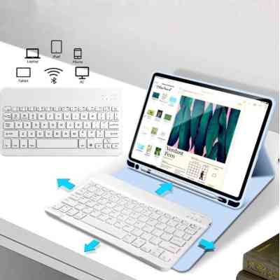 Чохол до планшета BeCover with keyboard Apple iPad Mini 6 2021 Light Blue (712989) Вінниця