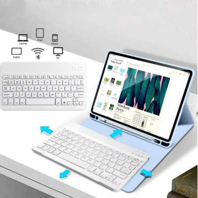 Чохол до планшета BeCover with keyboard Apple iPad Mini 6 2021 Light Blue (712989) Вінниця - фото 4