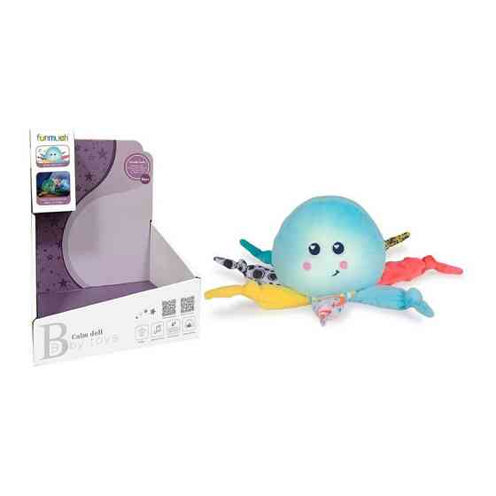 М'яка іграшка-нічник "Восьминіг" FM999-35 музика та світло, на батарейці 17х15х16 см Вінниця