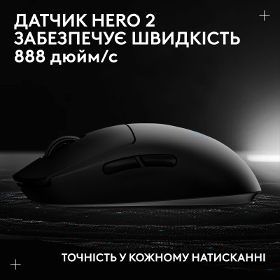 Мышка Logitech G Pro 2 Lightspeed Wireless Black (910-007295) Винница - изображение 6