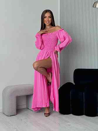 Жіноча романтична максі сукня з натуральної тканини муслін 100% бавовна Одеса