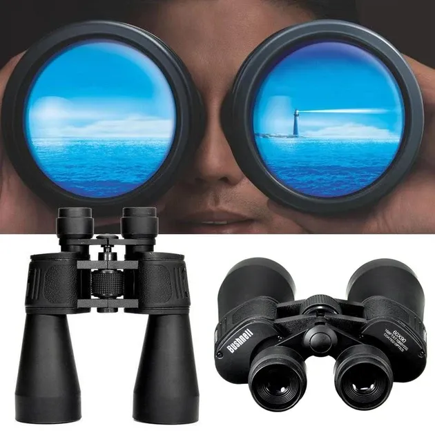 Бінокль Bushnell 60×90 (7187) зі збільшенням 60x, лінзи 60 мм, прогумований корпус та чохол Одеса - фото 3