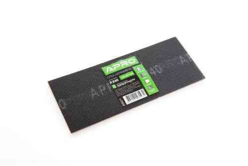 Сітка абразивна APRO P240 115×280 мм карборунд (5 шт.) Рівне