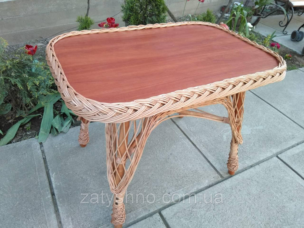 Плетеный стол из лозы обеденный Киев - изображение 4