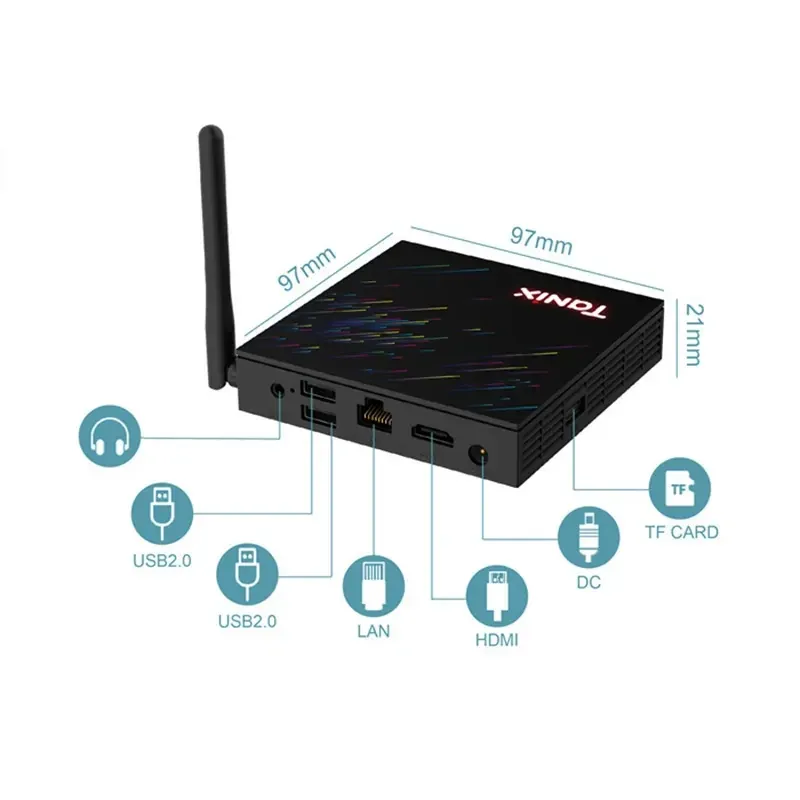 Смарт ТВ приставка Tanix TX68 4/32 Гб Smart TV Box Android 12 Андроїд ТВ бокс Київ - фото 4