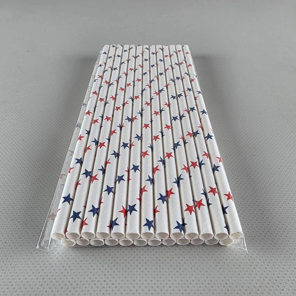 Соломка трубочка бумажная Ø 5 мм 20 см 