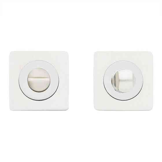 Сантехнічний фіксатор Gavrohe Z3-WC PW/CP  (накладка на двері санвузла з поворотником) білий перлинний/ хром Київ