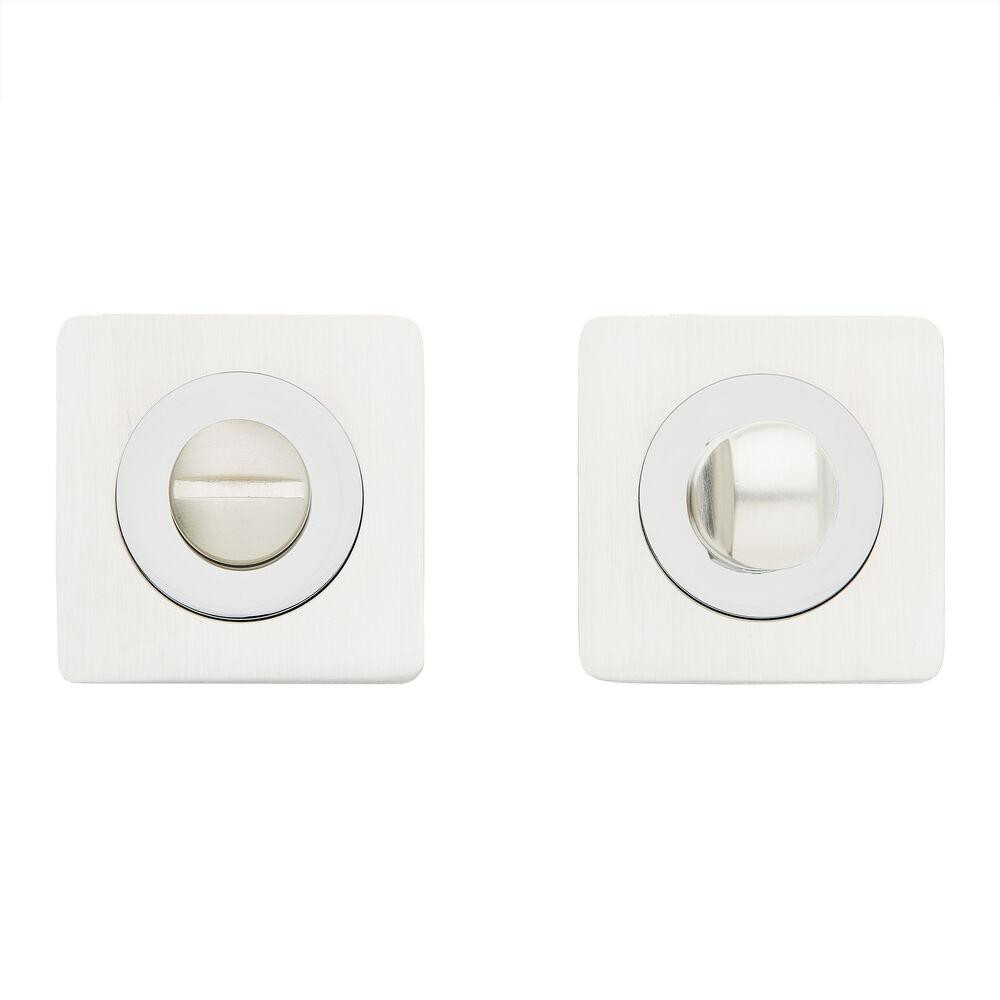 Сантехнічний фіксатор Gavrohe Z3-WC PW/CP  (накладка на двері санвузла з поворотником) білий перлинний/ хром Київ - фото 1