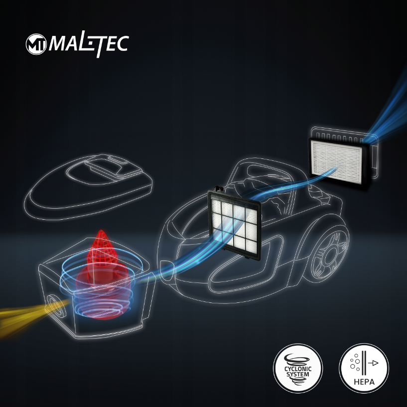 Пилосос безмішковий MalTec TURBO CYCLONE 4200Wt 12in1 (Польща) Київ - фото 9