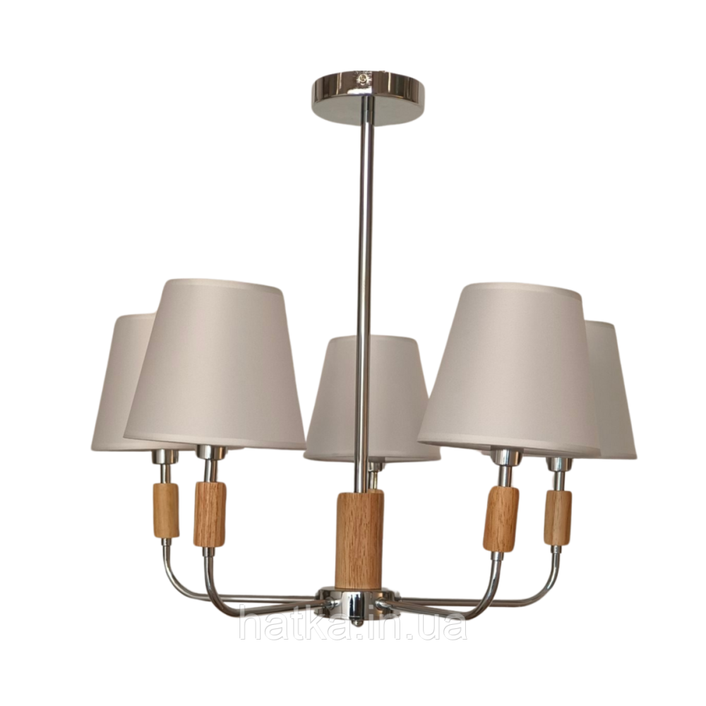 Люстра класична для вітальні VALESO V16-5 CH хромова Київ - фото 3