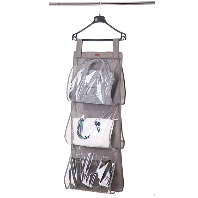 Подвесной органайзер для хранения сумок L (Серый) Сумы - изображение 1