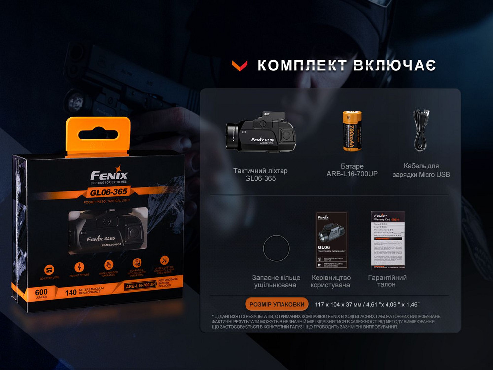 Ліхтар до пістолета Fenix GL06 Киев - изображение 18