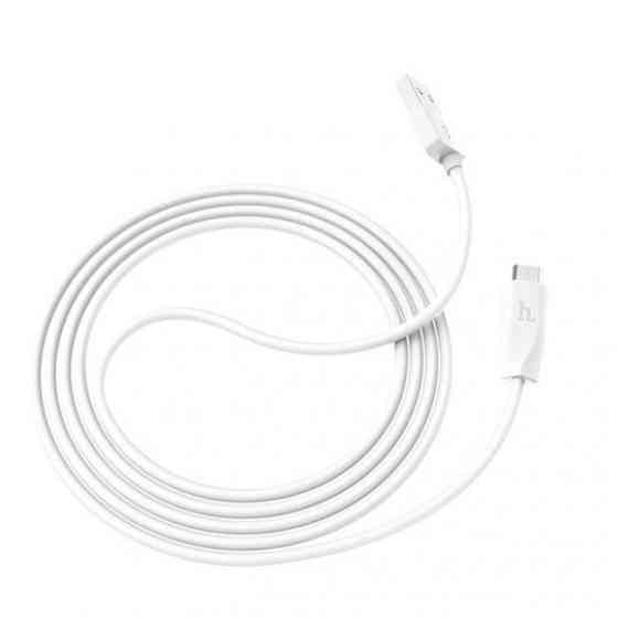 Кабель HOCO X1 Rapid Charging Micro-USB 2 м – зарядка та передача даних, міцний, білий Київ