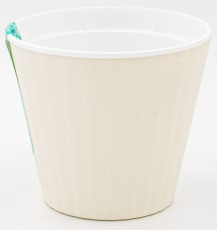 Вазон Ібіс з подвійним дном 13*11,2см біла троянда/білий Алеана Житомир - фото 1