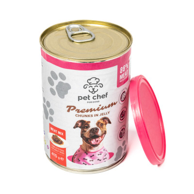 Вологий корм для собак Pet Chef М'ясний мікс 415 г (4820255193625) Вінниця - фото 3