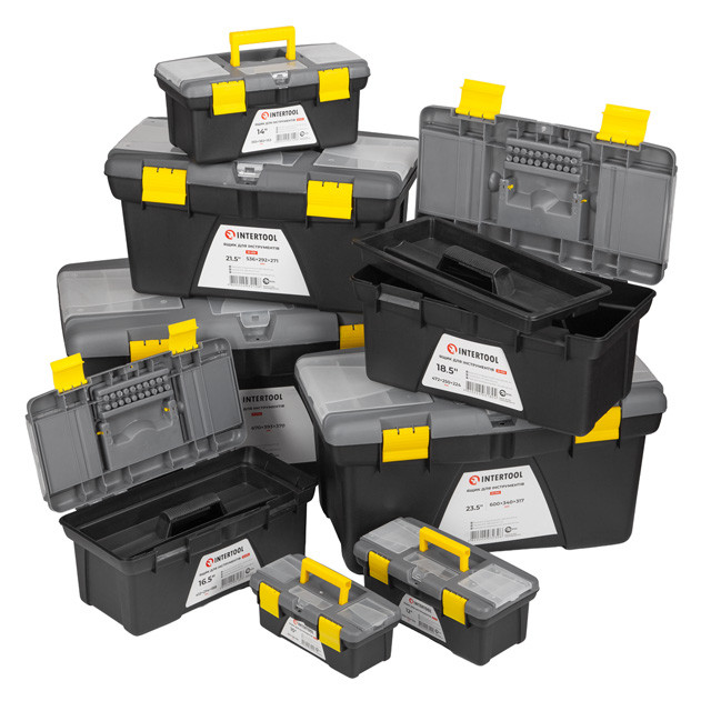 Комплект ящиків для інструментів 8 од.: BX-0310 10", BX-0312 12", BX-0314 14", BX-0316 16,5", BX-0318 18,5", BX-0321 21" Львів - фото 3