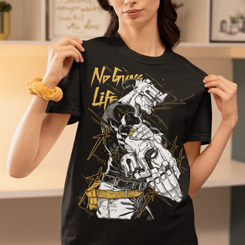 Футболка з аніме принтом Аніме Гунс Но Гунс оверсайз (S/M/L) Чорний AnimeJ0620 Дніпро - фото 2