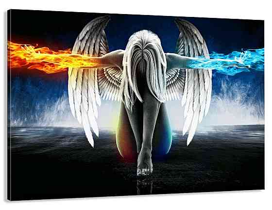 Картина холст в гостиную / спальню  Дівчина стихій     MLP_50 90х180см Киев