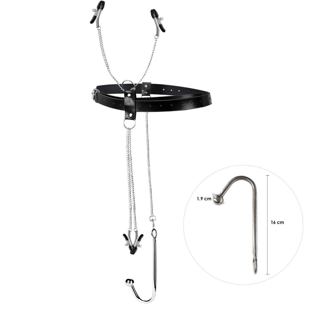 Бондажний набір із металевим анальним гаком №1 Art of Sex Blanca Bondage set with anal hook №1 Sex Aura Київ - фото 1