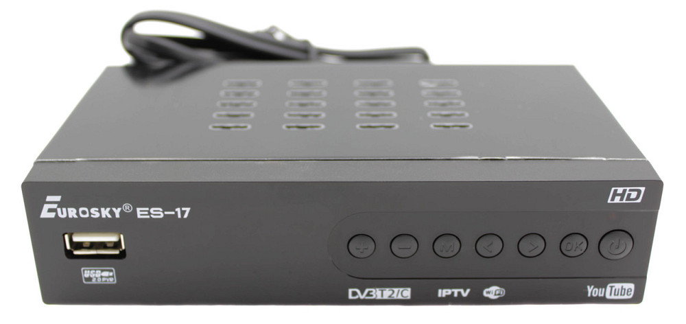 ТВ-приймач тюнер Eurosky ES-17 / металевий корпус / DVB-T 2 (Гарантія 1 рік) Дніпро - фото 3