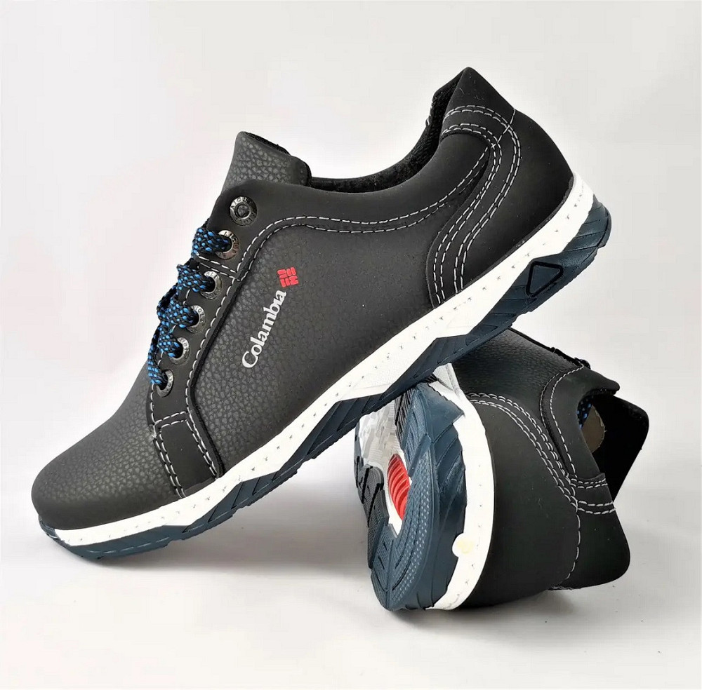 Кроссовки Мужские Чёрные Туфли Кожаные Мокасины (размеры: 40,41) Видео Обзор Днепр - изображение 3