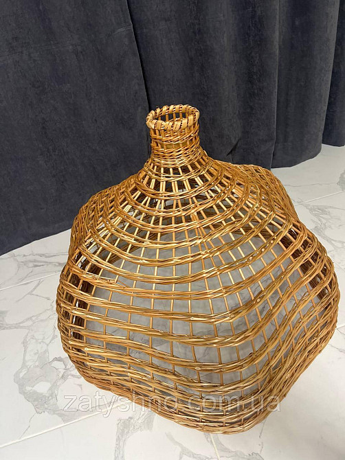 Лампа плетена фігурна з лози Київ - фото 4