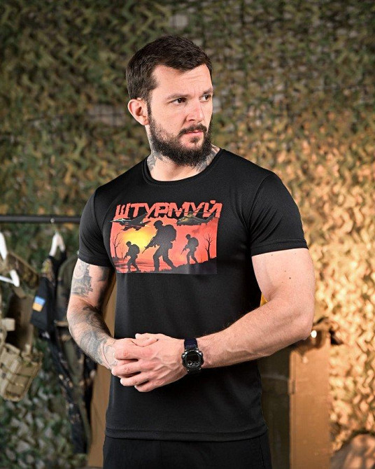 Тактична потовідвідна Футболка Штурмуй black ПП7898 Одеса - фото 2