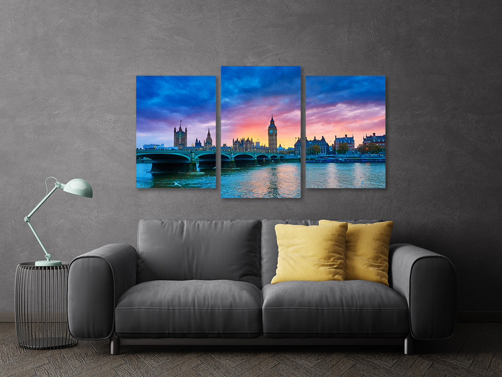 Модульная картина в гостиную / спальню   Велика Британія   Art-730_3 70x130 см Киев - изображение 3
