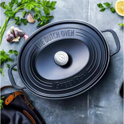 Гусятница GreenPan Featherweights 25 см, 6,2 л чорна (CC002222-001) Винница - изображение 3