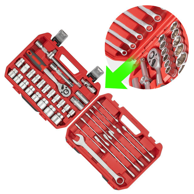 Набір інструментів 1/2" 38од (ET-6038SP) INTERTOOL ET-9038 Київ - фото 4