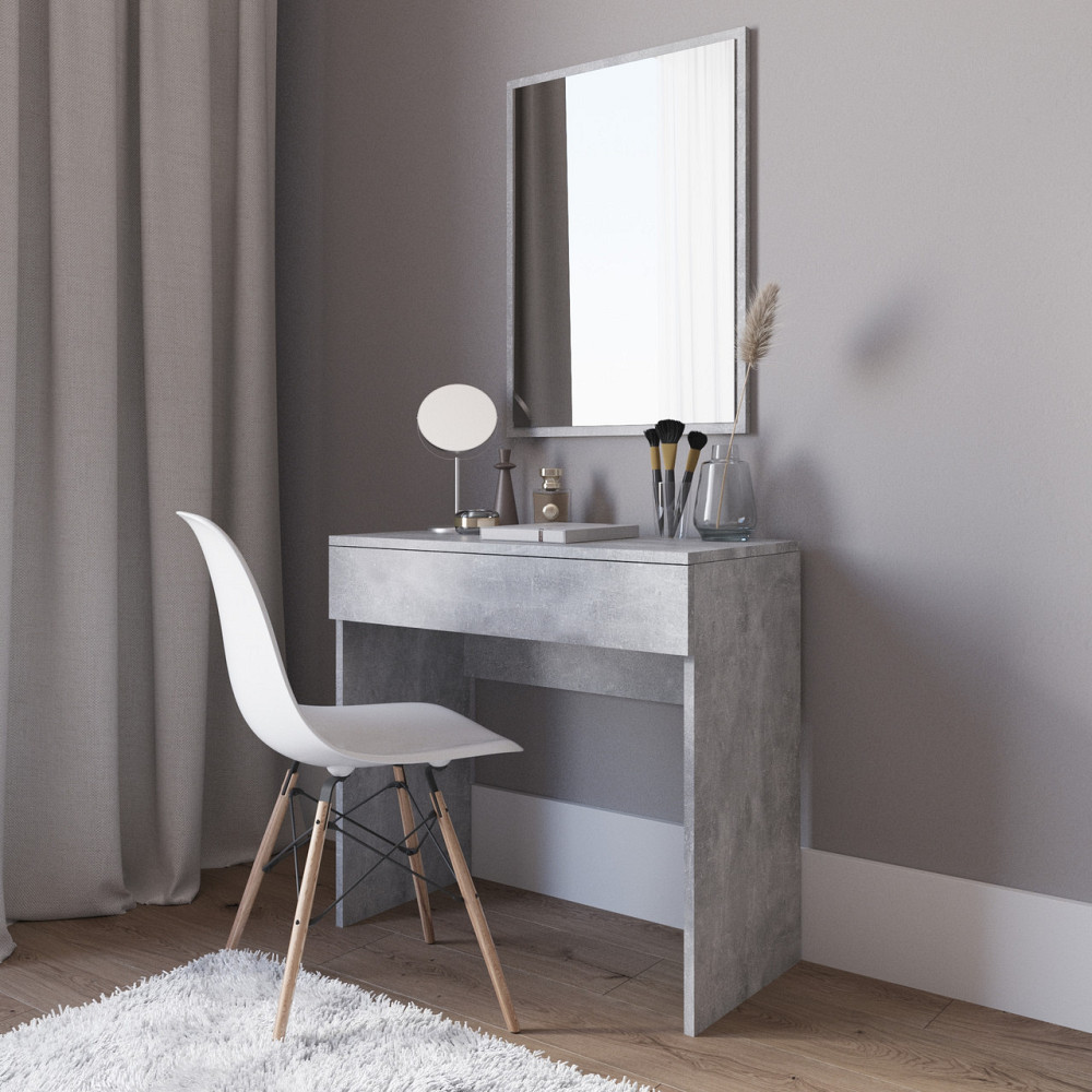Туалетний столик VAYS D-3, з висувною шухлядою, ЛДСП, 80×40×76 см - для спальні, макіяжу, косметики Львів - фото 5