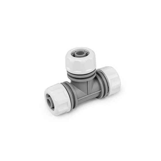 Трійник для підключення шланга 1/2" або 5/8", WHITE LINE, WL-2210-12 Київ