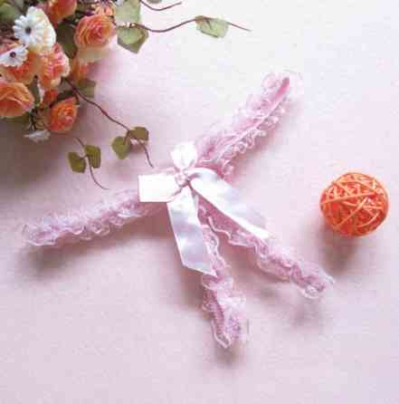 Трусики з розрізом жіночі рожеві - розмір універсальний, (резинка) Київ