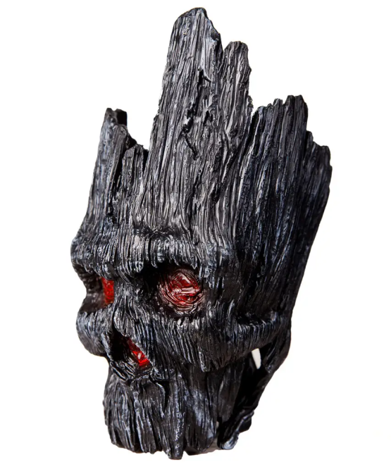 Горшочек для цветов и канцелярии Грут Groot G10 Черный череп + круглая подставка Винница - изображение 7