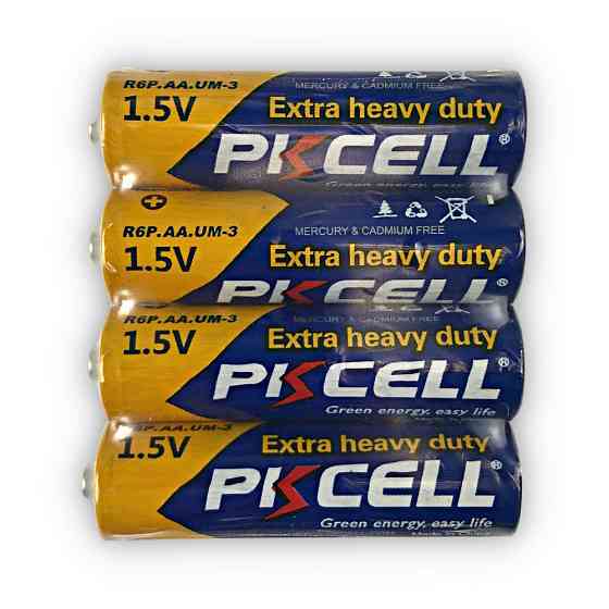 Батарейка PKCELL Extra Heavy Duty AA R6P 1.5V, 4шт./плівка Київ
