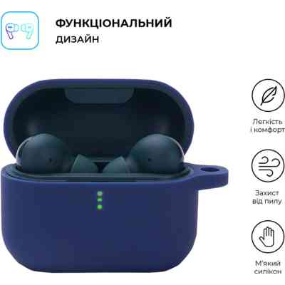 Чехол для наушников Armorstandart Silicone Case для Xiaomi QCY T10 / T10 Pro Midnight Blue (ARM68426) Винница