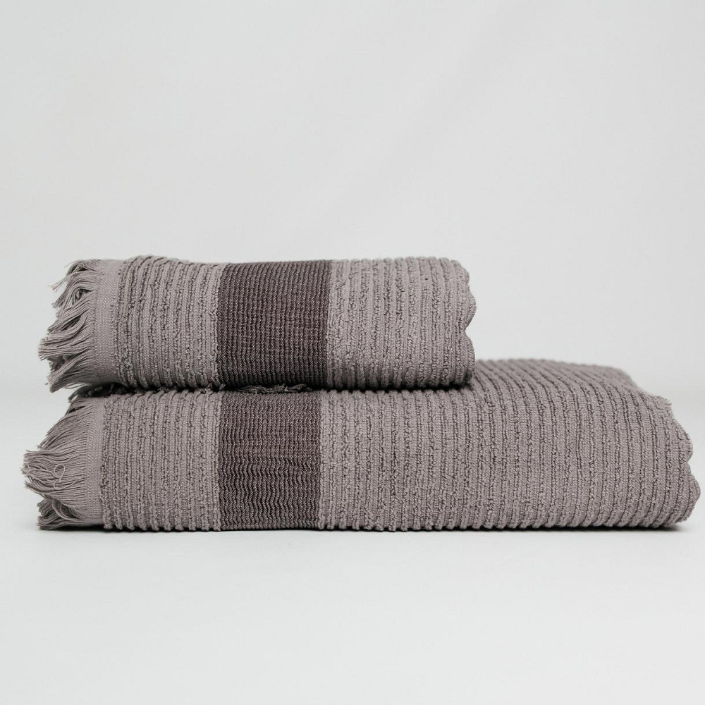 Набір Махрових рушників , Махра,Сірий, 50/90 та 70/140 Київ - фото 1